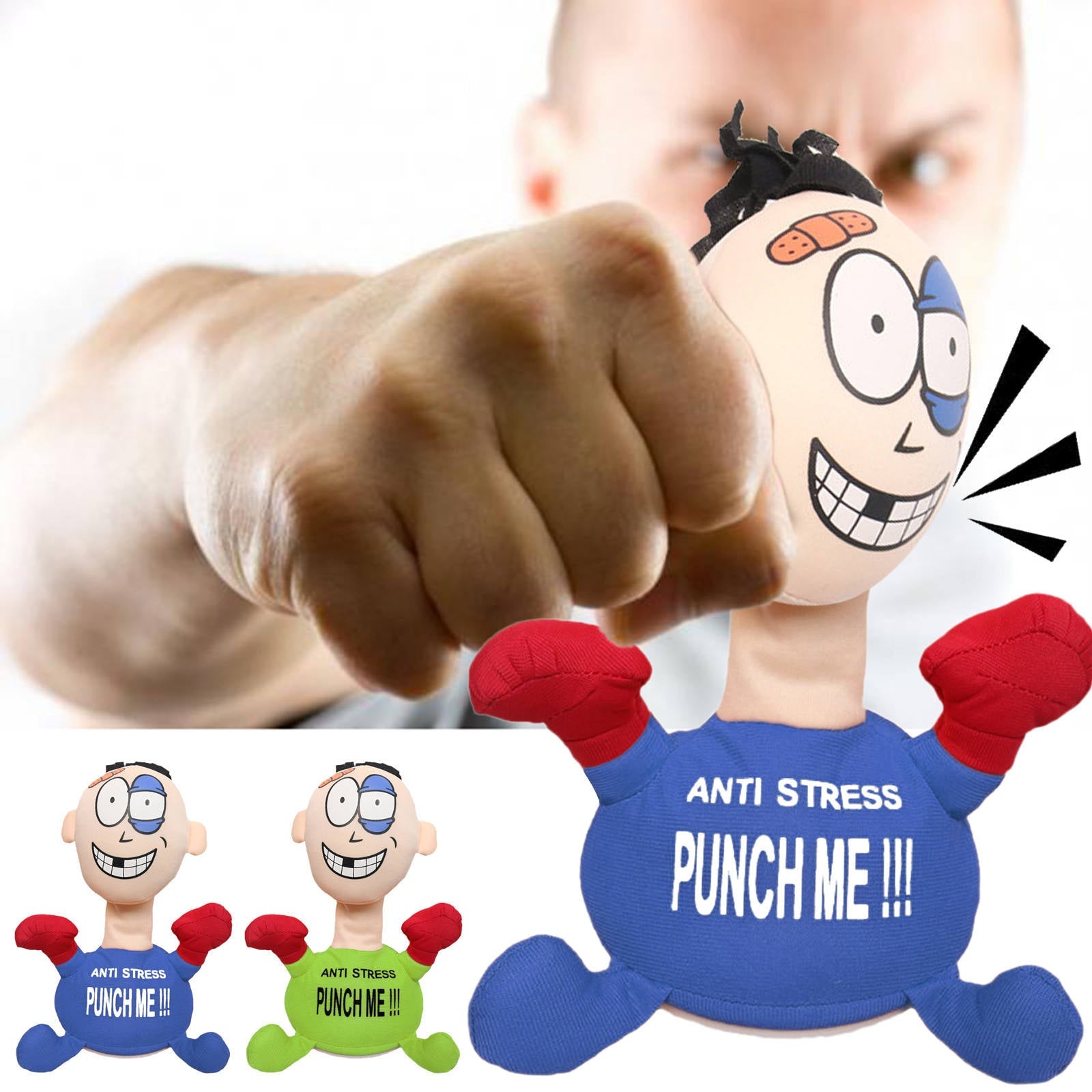 Comfortable Touching Punch Electric Plush Vent Toy