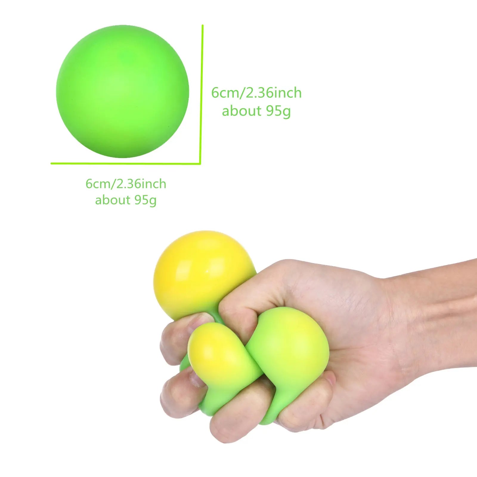 6.3cm Smile Face Foam Ball Squeeze Stress Ball