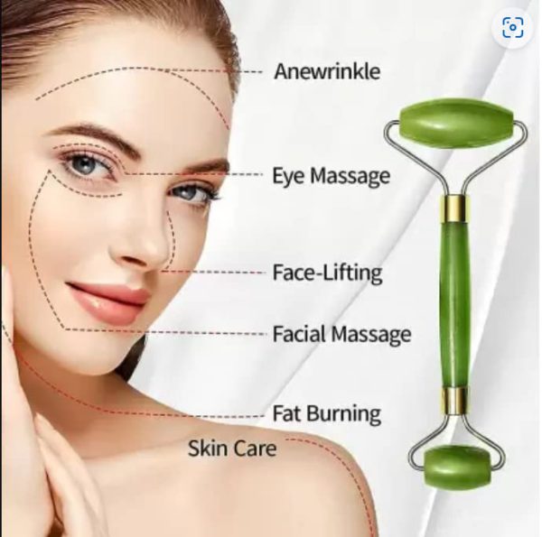 Jade Roller Single Plastic Facial Roller Manual Massage For Women